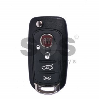 OEM Flip Key for Fiat 500 / 500X Buttons:4 / Frequency: 434MHz /  Transponder:Megamos 88/ AES / Blade signature: SIP22 / VIRGIN / Model: I6FA  / Part. 